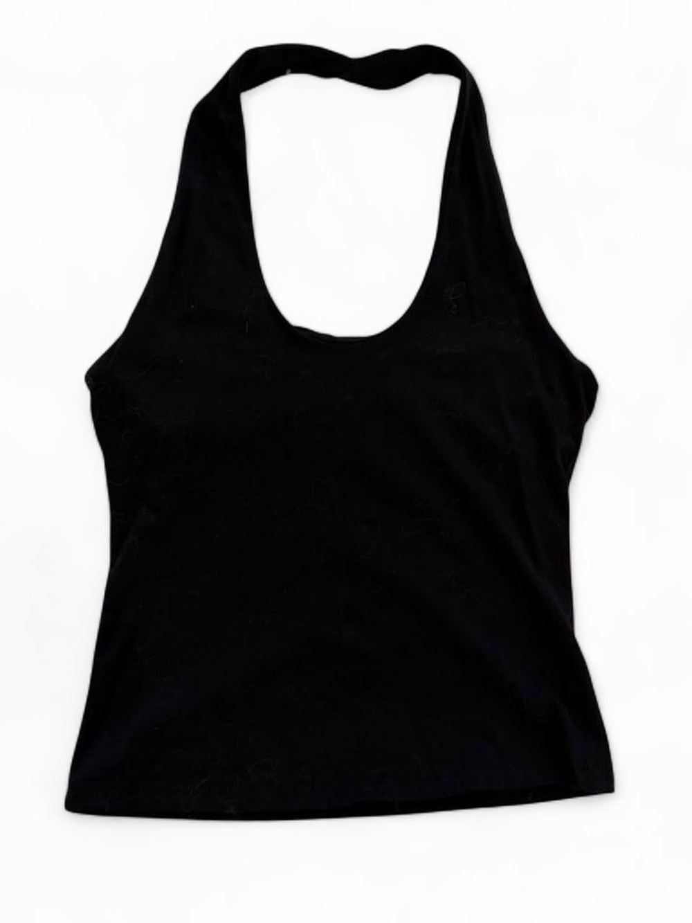 NWT Black Pink Rose Halter Top y2k